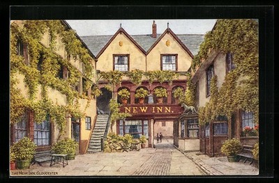 Künstler-AK A. R. Quinton: Gloucester, The New Inn 