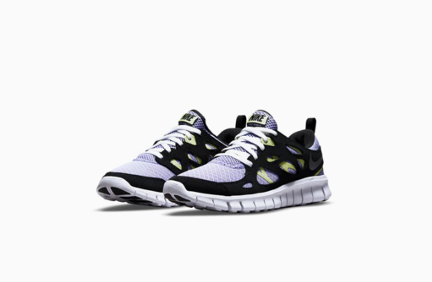 Nike Free Run 2 Purple Pulse Light Lemon Twist DD0163-500 GS