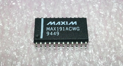 12-Bit Analog to Digital Converter SMD Maxim MAX191ACWG ADC 100KSPS 24-Pin SOIC
