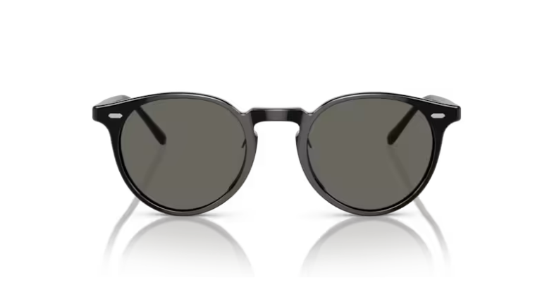 Pre-owned Oliver Peoples 0ov5529su N.02 Sun 1731r5 Black/carbon Grey 48mm Men's Sunglasses In Gray