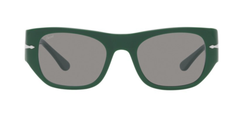 Pre-owned Persol 0po3308s 1171r5 Green/grey Square Unisex Sunglasses In Gray