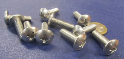 Truss Head Phillips 18-8 Stainless Screw 5/16''-18 x 1.00'' L, 10 Pcs