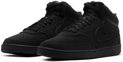 Brand New Original Nike Court Vision Mid Men Sneakers Shoes - Black - FREE SHIP
