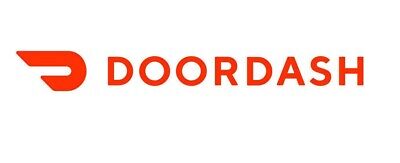 2x Doordash Logo Vinyl Decal Sticker Different colors & size for Car/Window