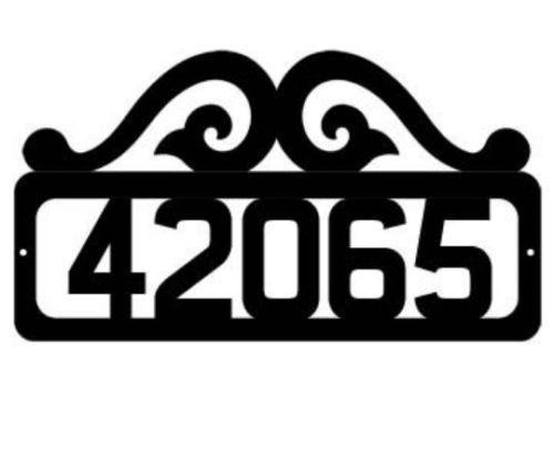 Number Metal Home Décor Plaques & Signs