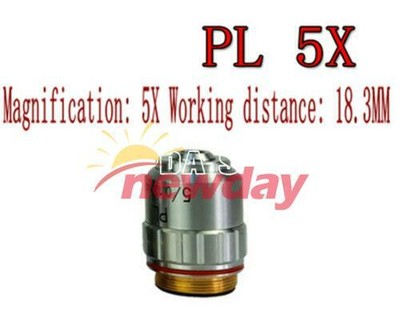 Long working distance plan achromatic objective lens PL 5X PL L 10X 20X 40X 50X