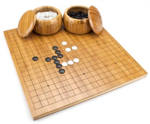 Go Game Board Reversible 19 x 19/13x13 Roll-up and Foldable Faux