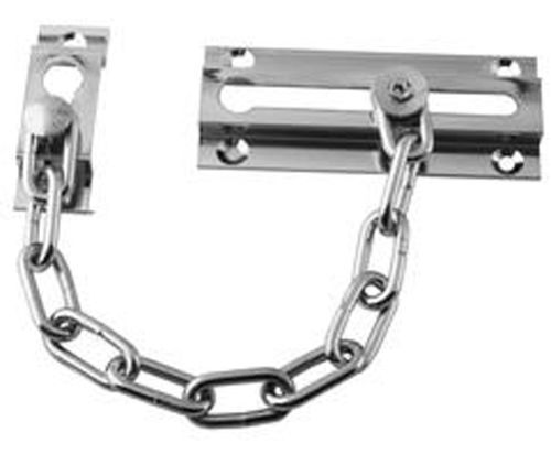 Catena Sicurezza Catenaccio Ferro Nichelato Porta Blindata Lucchetto Cromato dfh