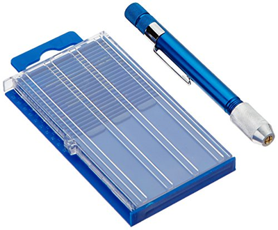 21Pc Mini Drill Bit Set Index Case Aluminum Hand Models Hobby Toy Play NEW