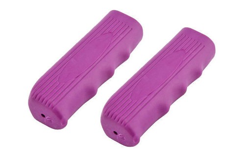 Poignées Marque Atoo Lock On Simple Gel/kraton Ergonomique Couleur Noir Gris 139mm