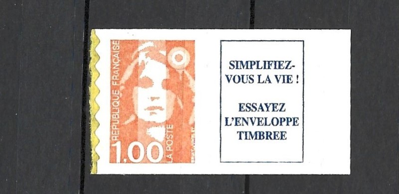 992- France Autoadhesif  Yt 3009a Et Vignette Neuf **
