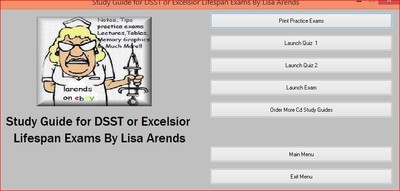 CLEP DSST Excelsior College Lifespan Development CD Study Guide Practice Exams