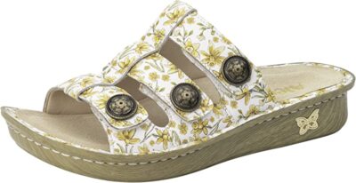 

Женские сандалии Alegria Viera Slide, кожа нарциссов, Daffodil leather
