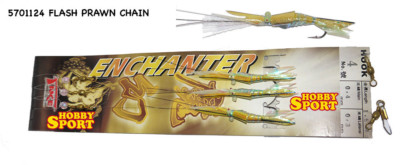 LENZA PICCOLA TRAINA 3 FLASH PRAWN CHAIN  AMO 4 FILO 0,40 ENCHANTER TAKE 5701124