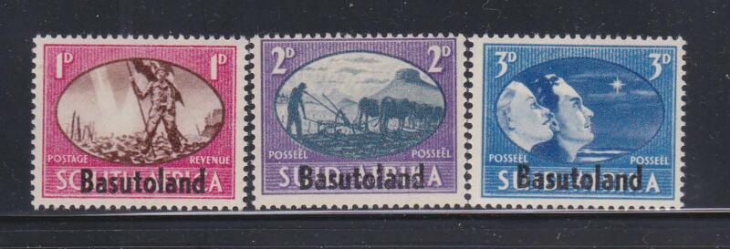 PEACE02 - PEACE VICTORY STAMPS SOUTH AFRICA OVERPRINTED BASUTOLAND 1946 MNH