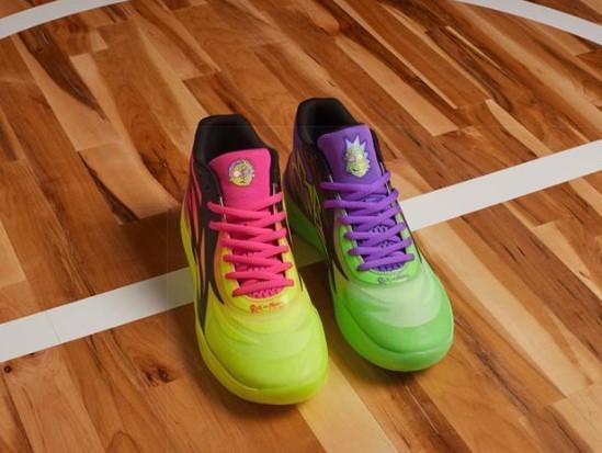 Pre-owned Puma X Lamelo Ball Mb.02 Rick & Morty 377411-02 Men's Size In Multicolor
