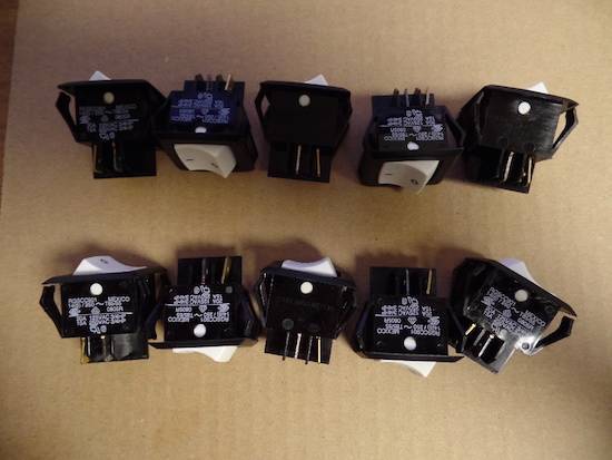 Lot Of 10 Carling Switch Rgscc901 Power Switch New