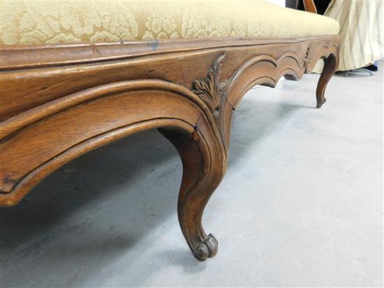 Gorgeous period Italian solid walnut sofa couch canape Louis XV style c1750 ORIG