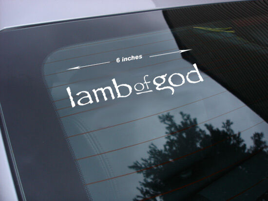 Lamb of god rock band decal sticker 