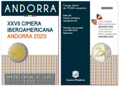 TODAS LAS MONEDA DE 2 EUROS CONMEMORATIVAS DE 2020 UNC - SIN CIRCULAR - ENVIO YA