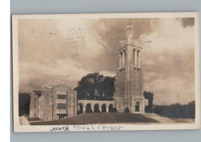 Tarjeta Postal RPPC Iglesia Calle Iglesia Sur Knoxville Tennessee Años 1920