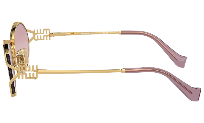 Pre-owned Prada Brand 2024 Miu-miu Women Sunglasses Mu 52ys 5ak-06s Authentic Italy Frame S In Pink