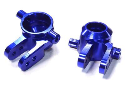 Traxxas 4x4 Stampede/Rustler/Slash Blue Aluminum Steering Knuckles INTC26400