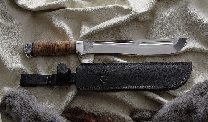 Handcrafted Machete With Custom Leather Sheath Tools Workshop Equipment Hand Tools