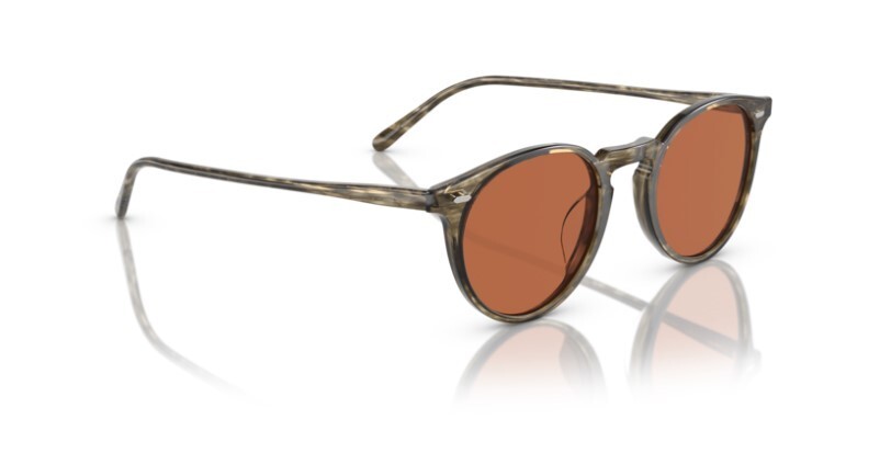 Pre-owned Oliver Peoples 0ov5529su N.02 Sun 173553 Soft Olive Bark 48mm Men's Sunglasses In Orange
