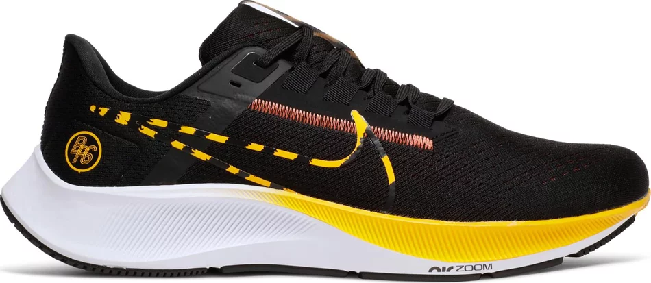 

Nike Air Zoom Pegasus 38 BRS Blue Ribbon Black Gold White DM7602-001 Мужские 12, Черный, Nike Air Zoom Pegasus 38