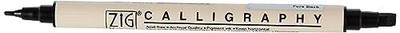 Zig Memory System Calligraphy Dual Tip Marker Pure Black Pac