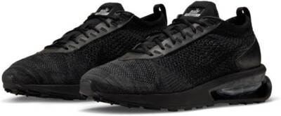 Nike Air Max Flyknit Racer Next Nature Mens 7 Triple Black Sneaker FD2764-001