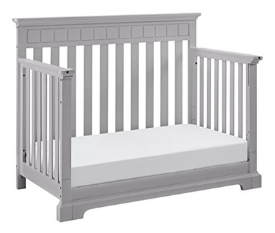Thomasville Kids Willow 4-in-1 Convertible Crib, Pebble Gray, Easily Converts to
