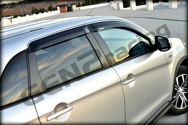 WINDOW VISORS for 11-23 Mitsubishi Outlander Sport / DEFLECTORS RAIN GUARD VENTS