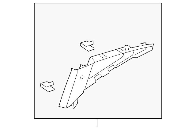 2015-2023 Ford Mustang Right Center Window Trim FR3Z-6352018-AD