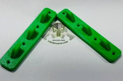 2 Pack Rifle  M-Lok Vertical Wall Mount -ABS -HEAVY DUTY - HOLDS 50 LBS- Green