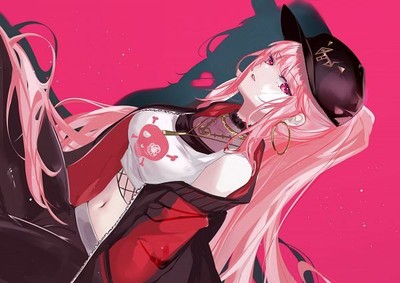 Anime mori calliope fishnet top fishnets hoop Playmat Gaming Mat Desk 3192