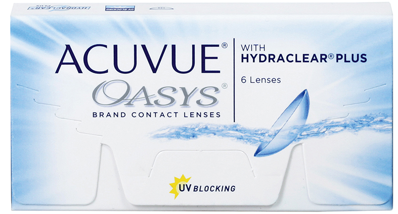 Acuvue Oasys Johnson & Johnson 1x6 2-Wochen-Linsen BC 8.4 und 8.8 +/- Stärken 