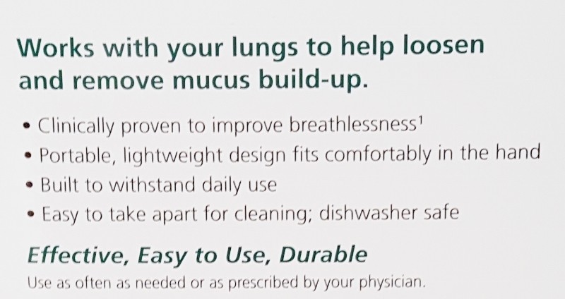 AEROBIKA Oscillating Positive Expiratory Pressure OPEP Device COPD ~NEW OPEN BOX