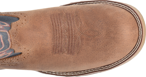 Pre-owned Double-h Boots Men's 11” Daunt Composite Toe Non-metallic Roper Work Boot Blue -