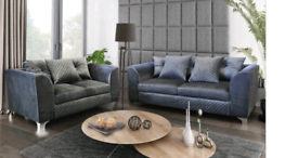 Vortex plush velvet corner or 3+2 sofa avialble fast delivery