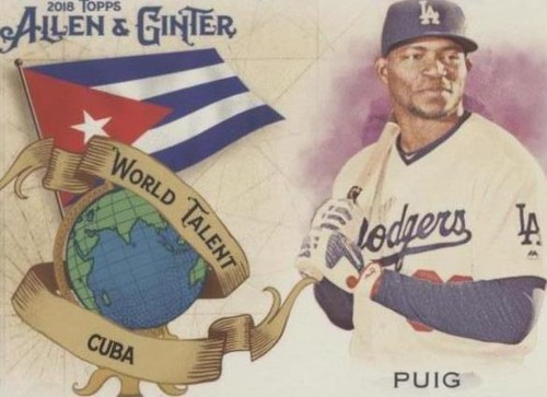 2018 Topps Allen & Ginter - Yasiel Puig #WT-10