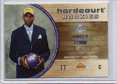 2005-06 UD Hardcourt RC Rookie Andrew Bynum 1445/1750. rookie card picture