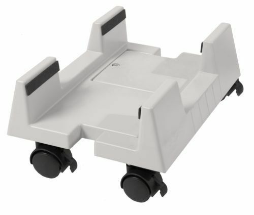 Carrello Porta Pc Computer Desktop Regolabile 4 Ruote Case Da 15-25Cm linq