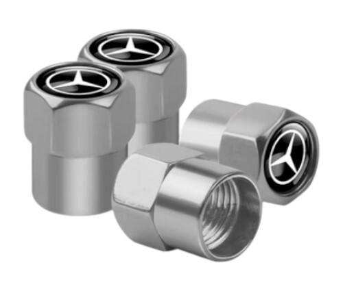 4 Stk. Ventilkappen Im Mercedes Stil - Passend FÃ¼R Alle Modelle - Neu