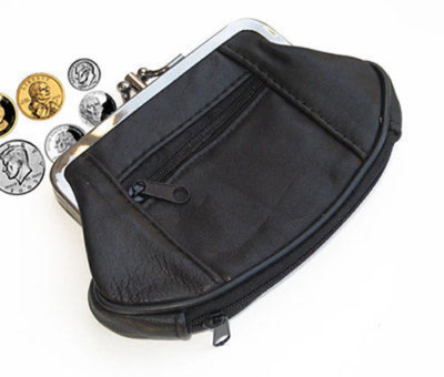 Genuine Leather Women's Coin Purse Change Card Change Holder Wallet   