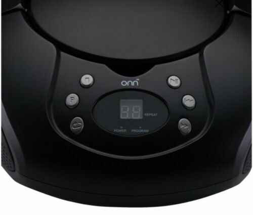 Onn Portable AM/FM CD Boombox 3.5 Mm Aux In Battery And AC Pwr