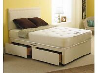 **100% GUARANTEED PRICE!**King Size Divan Bed With Orthopaedic Mattress Option-Sale-Sale-Sale