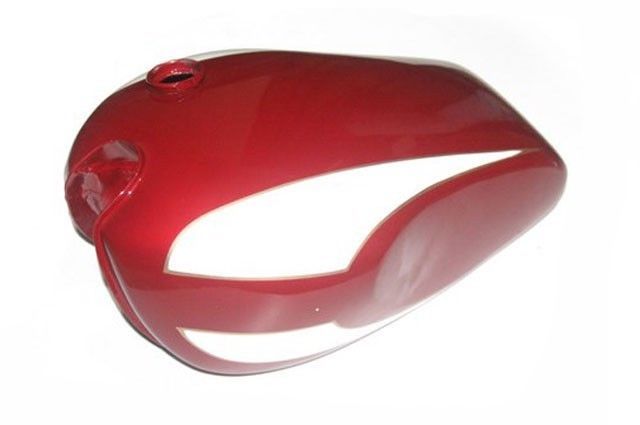FITS TRIUMPH TRIDENT T160 Fuel Petrol Tank 4 Gallon Cherry Red & White