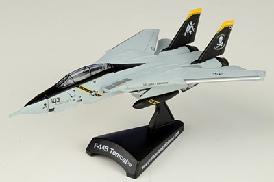 Postage Stamp Planes 1/160 F-14B Tomcat Airplane AA103 USN VF-103 Jolly Rogers